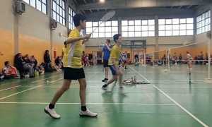 badminton doppio foto gara
