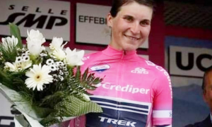 elisa longo Borghini maglia rosa