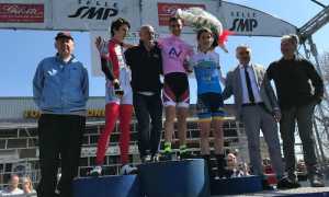 il podio di monte san pietro con Myles Porcelli ed il presidente Florido Barale