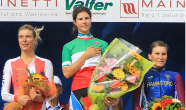 longo borghini podio crono