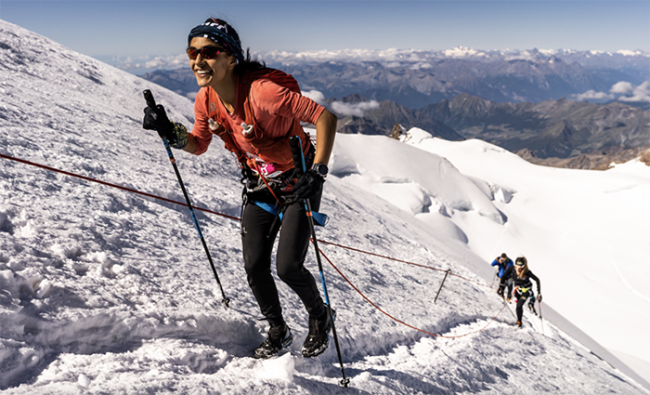 monte rosa ski marathon donna vetta salita